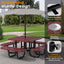 Kids Picnic Table - Square Expanded Metal - 38 in - Red